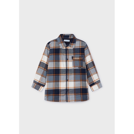 CHECKED OVERSHIRT 081 CARROT