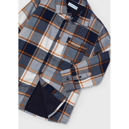 CHECKED OVERSHIRT 081 CARROT