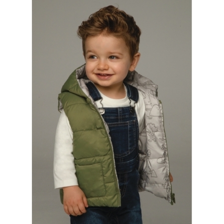 REVERSIBLE VEST 055 FOREST