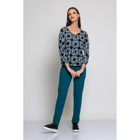 TROUSERS PAGODA BLUE