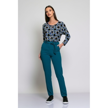 TROUSERS PAGODA BLUE