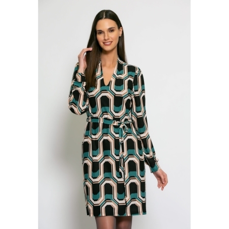 DRESS MINT MAZE PRINT