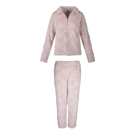 FLUFFY HOMEWEAR SET 298 ROSE SMOKE