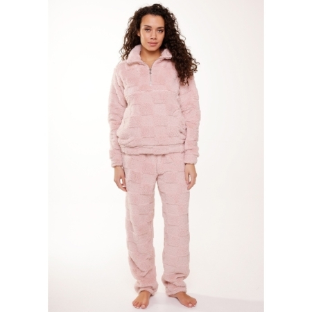 FLUFFY HOMEWEAR SET 298 ROSE SMOKE