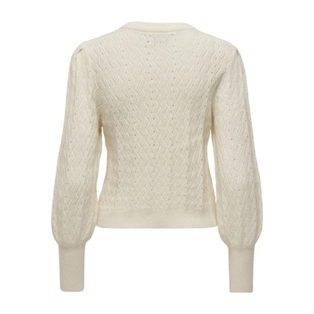 ONLKATIA LS STRUC PUFF ONECK C 196844002 White