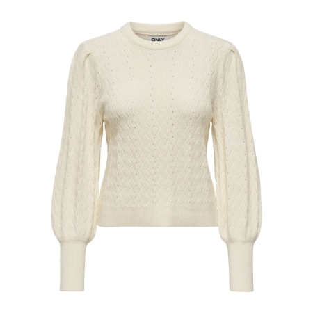 ONLKATIA LS STRUC PUFF ONECK C 196844002 White