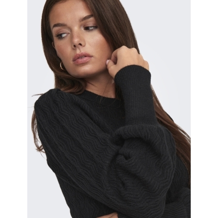 ONLKATIA LS STRUC PUFF ONECK C 177911 Black