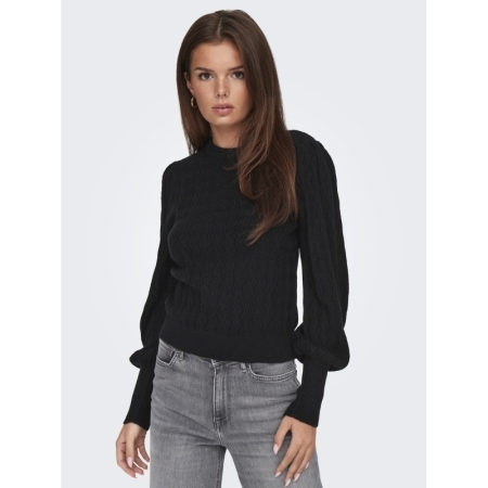 ONLKATIA LS STRUC PUFF ONECK C 177911 Black