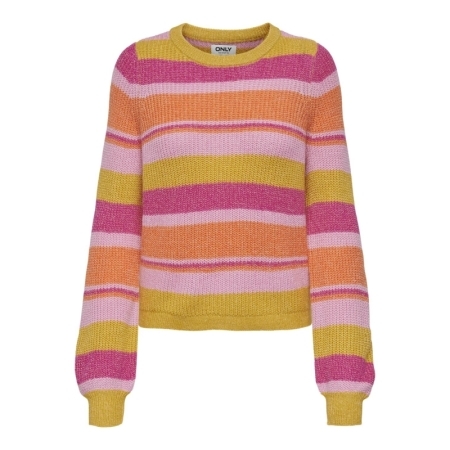 ONLALMI LS STRIPE O-NECK CC KN 282015003 Fuchs