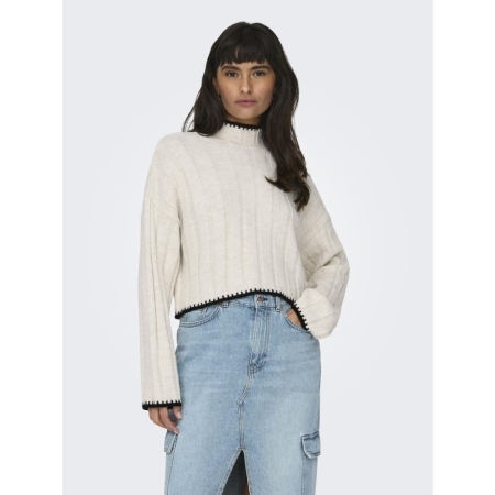 ONLCHICK STITCH LS HIGHNECK KN 189959001 Pumic