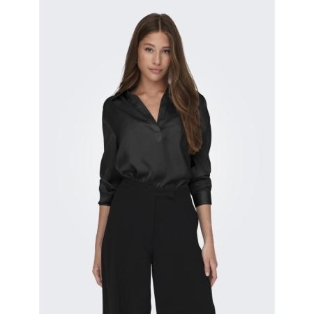 ONLZORA LS V-NECK COLLAR TOP W 177911 Black