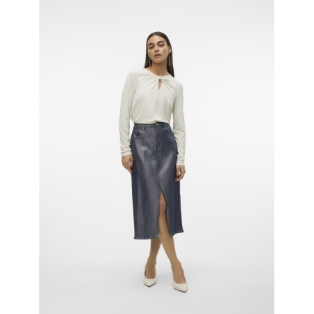 VMVERI HR CALF DNM SKIRT VI246 178001001 Mediu