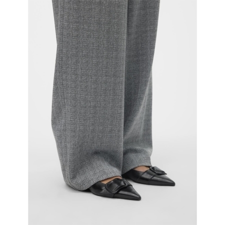 VMSILVA MW WIDE DAD PANT 177868001 Black/Snow White Herringbone