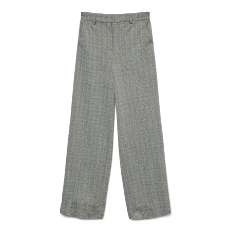 VMSILVA MW WIDE DAD PANT 177868001 Black/Snow White Herringbone