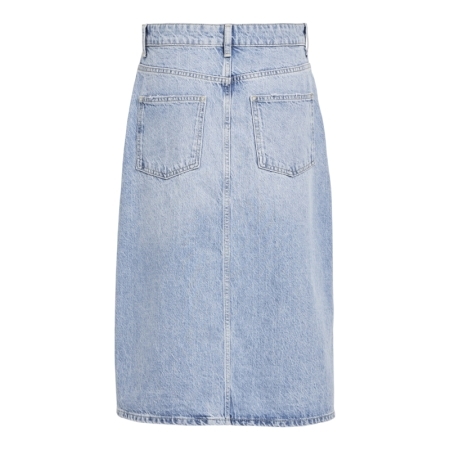 OBJELLEN MW MIDI DENIM SKIRT N 178832 Light Bl