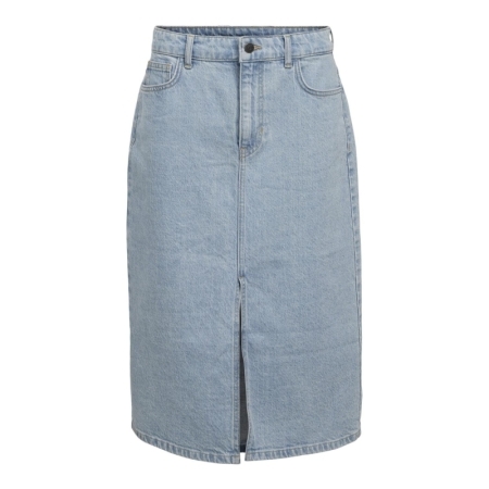 OBJELLEN MW MIDI DENIM SKIRT N 178832 Light Bl