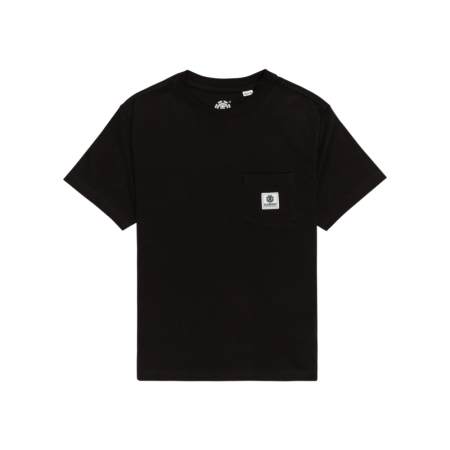 BASIC POCKET LABEL SS YOUTH FBK FLINT BLACK