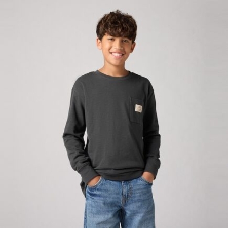 LVB LONG SLEEVE POCKET TEE G4O PIRATE BLAC