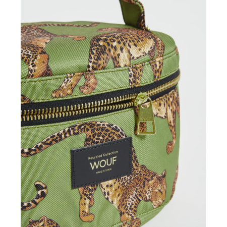 Olive Leopard vanity bag multi