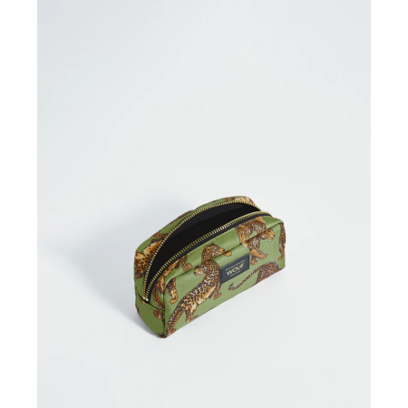 Olive Leopard Makeup Bag multi