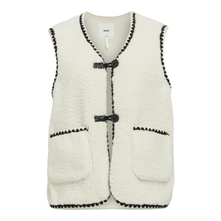 OBJPAULINE WAISTCOAT 134 238095 White Sa