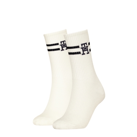 SOCK 2P MONOGRAM 001 OFF WHITE