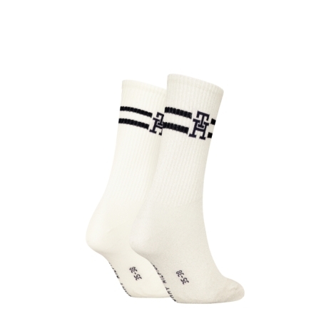 SOCK 2P MONOGRAM 001 OFF WHITE