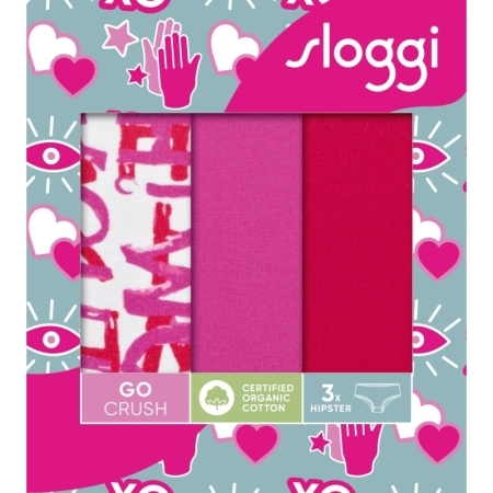 SLOGGI GO CRUSH HIPSTER C3P M020 PINK - DARK COMBI