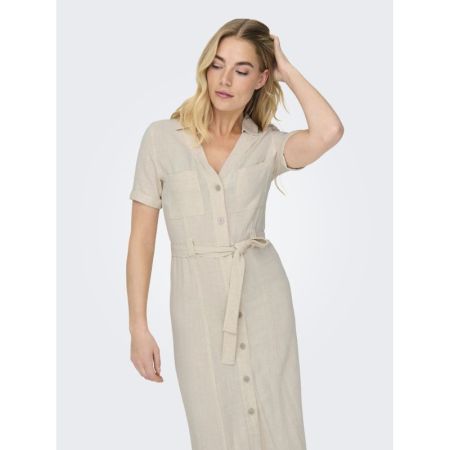 ONLSIESTA SS LINEN BL SHIRT DR 201511 Moonbeam