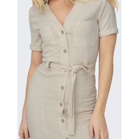 ONLSIESTA SS LINEN BL SHIRT DR 201511 Moonbeam