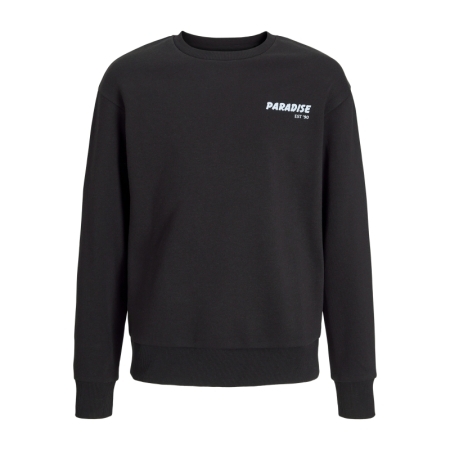 JJCHARGE PRINTED SWEAT CREW NE 178012 Black