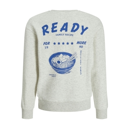 JJCHARGE PRINTED SWEAT CREW NE 200349 White Me