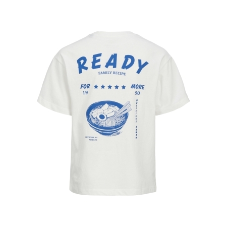 JJCHARGE PRINTED TEE SS CREW N 177642 Cloud Da