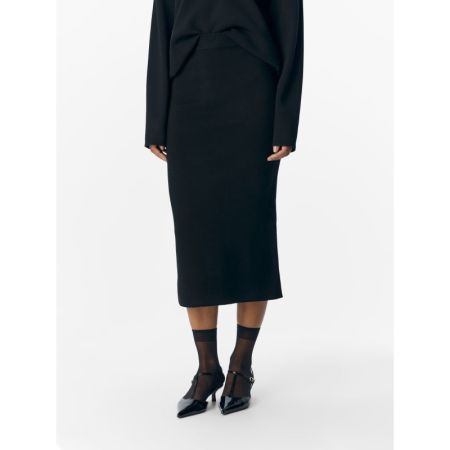 OBJREYNARD HW KNIT SKIRT NOOS 177981 Black