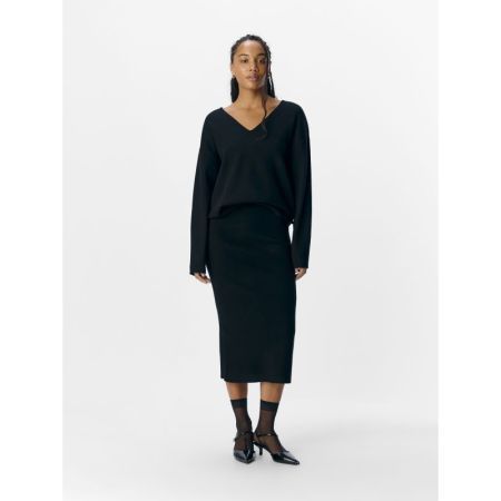 OBJREYNARD HW KNIT SKIRT NOOS 177981 Black