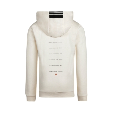 SWEATER WITH HOOD OFF WHITE