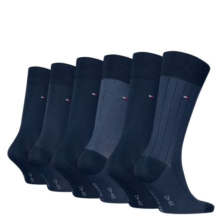 TH MEN SOCK 6P TIN GIFTBOX BIR 804 NAVY