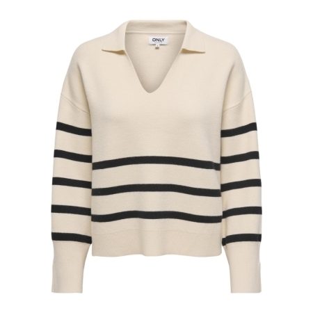 ONLMONICA LS COLLLAR PULLOVER 180083001 Birch