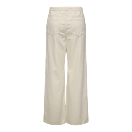 ONLSILLA MW WIDE STRING PANT C 234755 Ecru