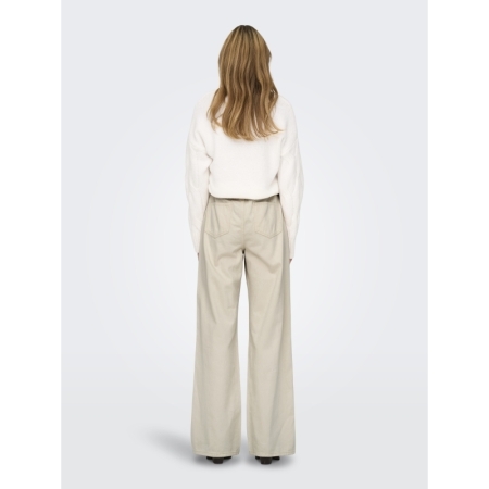 ONLSILLA MW WIDE STRING PANT C 234755 Ecru