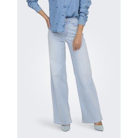 ONLMADISON BLUSH HW WIDE DNM C 276598 Light Bl
