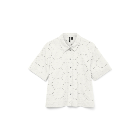 VMHAY NEW SS SHIRT WVN 175598 Snow Whi