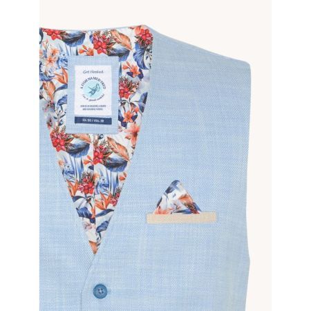 WAISTCOAT STRUCTURE 610 LIGHT BLUE