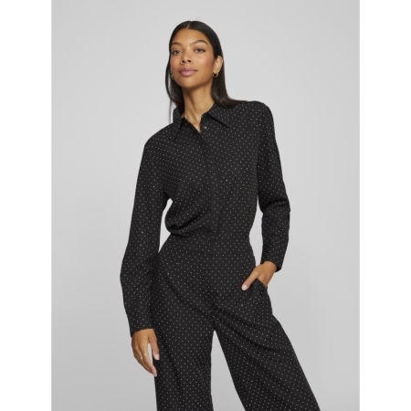 VISIMILETTA O-NECK LS SHIRT 295042 Black Be
