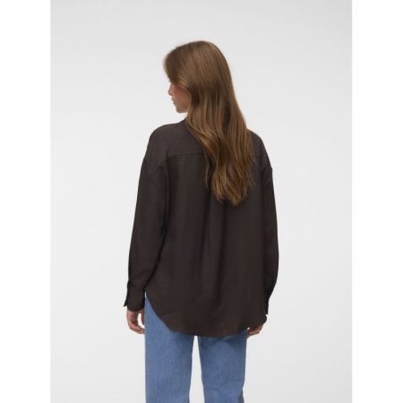 VMMELANEY QUEENY LS SHIRT WVN 297957 Chocolat