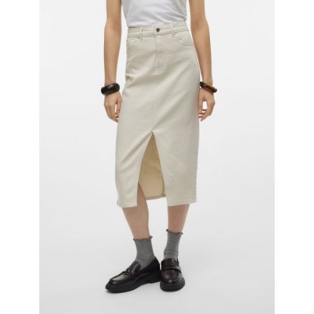 VMVERI HR CALF DENIM SKIRT GA 222913 Birch