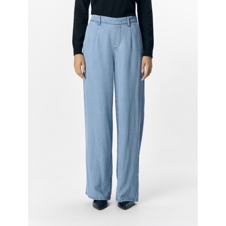 OBJFRAME LISA WIDE MW PANTS NO 178832 Light Bl