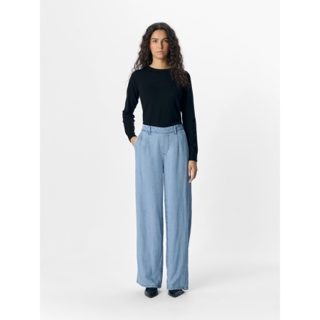 OBJFRAME LISA WIDE MW PANTS NO 178832 Light Bl