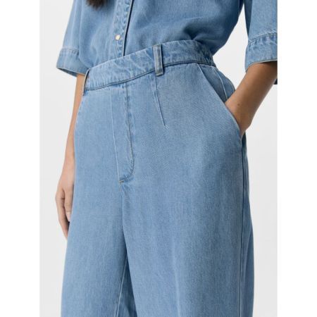 OBJFRAME LISA WIDE MW PANTS NO 178832 Light Bl
