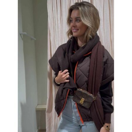 SIGNATURE BODYWARMER CHOCO - oranje ZIPPER